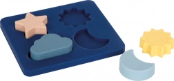 Puzzle din silicon pentru copii small foot – soare, lună, stea și nor