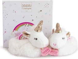 Set cadou Doudou cu botoșei și zornăitori unicorn