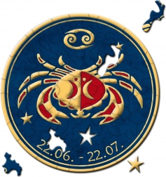 Puzzle rotunde Zodiac – Rac 33 piese