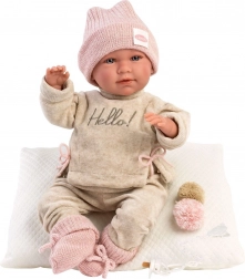 Păpușa Mimi care plânge cu pernă 42 cm