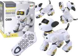 Câine robot interactiv, dansator controlat de la distanță, execută comenzi, Gold