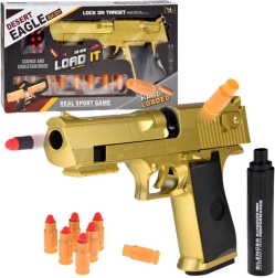 Desert Eagle auriu cu amortizor pentru joacă
