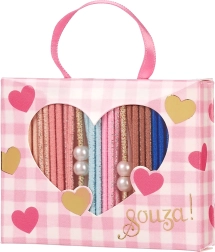 Cutie cadou cu elastice de păr - 24 buc