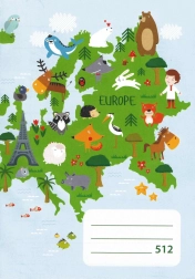 Caiet școlar A5 liniat 10 foi Europa