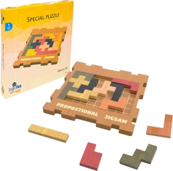Puzzle logic din lemn Special Puzzle – joc de asamblare pentru copii și adulți
