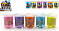 Slime elastic cu dinozaur, 80 g - 1 bucată