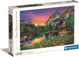 Puzzle 6000 piese Lac în Alpi