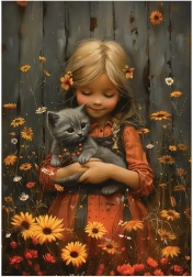 Puzzle Fetiță Drăgălașă XL 260 piese Anatolian