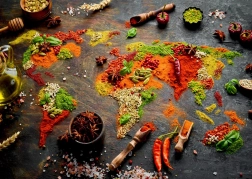 Puzzle Harta lumii din condimente 1000 piese