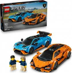 LEGO Speed Champions Lamborghini Revuelto și Huracán STO – set dublu de mașini de curse
