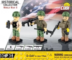 Set de construcție COBI HC WWII – Ziua Z, 6 iunie 1944, figurine