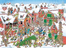 Puzzle JUMBO Satul lui Moș Crăciun 5000 de Piese