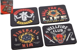 Set de suporturi din plută Stranger Things 4 Hellfire Club - 4 buc.
