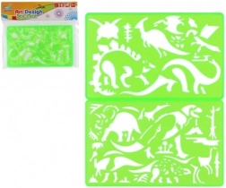 Șabloane din plastic pentru desen 2 buc 11 × 18 cm