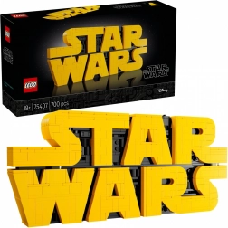 logo STAR WARS din cărămizi LEGO pentru adulți
