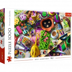Puzzle 1000 piese – Curățenie în grădină TREFL