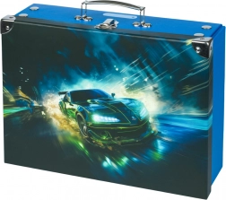 Geantă pliabilă pentru școală Mașină de curse cu armatură