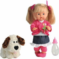 Păpușa Nena vorbitoare cu cățeluș