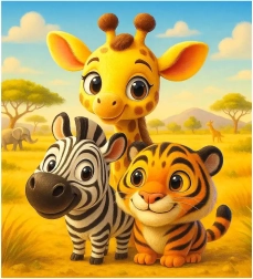 Puzzle din lemn Prieteni 20 piese WOODEN CITY