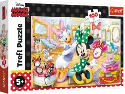 Puzzle 100 piese – Minnie la salonul de înfrumusețare DISNEY