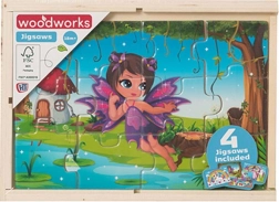 Puzzle din lemn Zâne și Unicorni