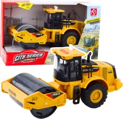 Compactor rutier cu rolă rotativă și pivotantă cu lumini și sunete - galben