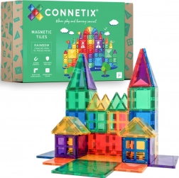 Set de construcție magnetic CONNETIX Rainbow Creative Pack 102 piese