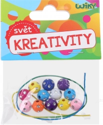 Mărgele colorate cu șnur