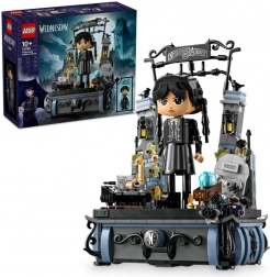 LEGO Wednesday Addams – figurină de colecție cu poarta Academiei Nevermore