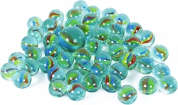 Bile de sticlă cu modele curcubeu