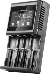 Încărcător universal EVERACTIVE UC-4000 pentru acumulatori Li-ion și Ni-MH