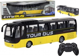 Autobuz turistic RC cu telecomandă și efecte luminoase – galben