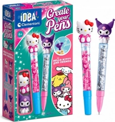 Clementoni Idea Mini fabrică de pixuri cu bilă Hello Kitty și prietenii