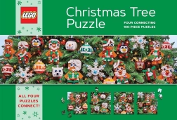 Puzzle LEGO brad de Crăciun 4×100 piese