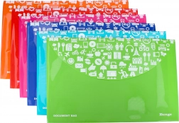 Dosar de plastic cu capsă 33,3x23,3 cm