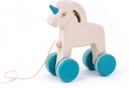 Bajo unicorn din lemn de tras