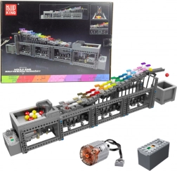 Set de construcție pistă cu bile cu motor electric, 1038 piese