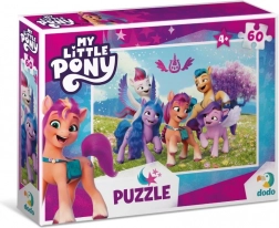 Puzzle DODO My Little Pony pe pajiștea magică 60 piese