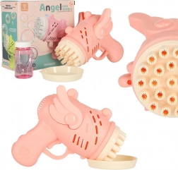 Pistolă roz pentru bule cu aripi