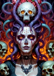 Puzzle Vrăjitoarea Întunecată 1000 piese