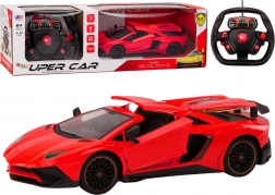 Mașină de curse teleghidată 1:12 cu uși care se deschid roșie