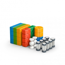 Geomag Magicube Shapes – set de construcție 128 piese