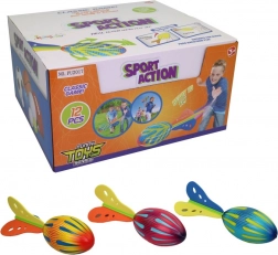 Rachete de aruncat pentru copii 25 × 8,5 cm – set de 12 bucăți în display