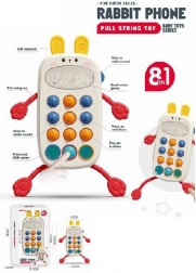 telefon pentru cei mai mici iepuraș – jucărie de tras cu sunete