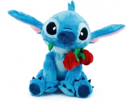 Mascota Disney Stitch cu trandafir 25 cm