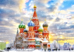 Puzzle Catedrala Sfântul Vasilie Fericit Moscova 1000 piese ENJOY