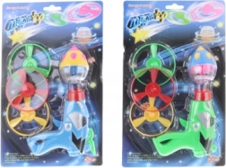 Pistolă lansatoare cu elice și titirez luminos