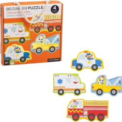 Puzzle pentru copii cu vehicule de salvare Petit Collage