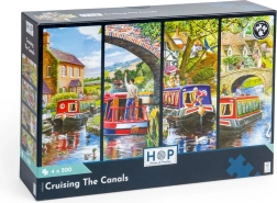 HOP Puzzle Croazieră pe canalele de apă 4x500 piese