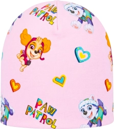 Căciulă de bumbac pentru copii Patrula Cățelușilor, roz